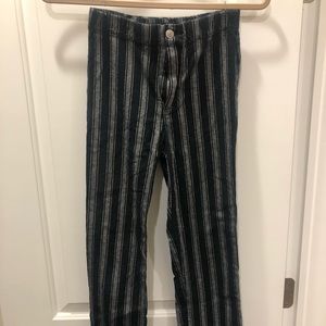 Brandy Melville black and white striped pants